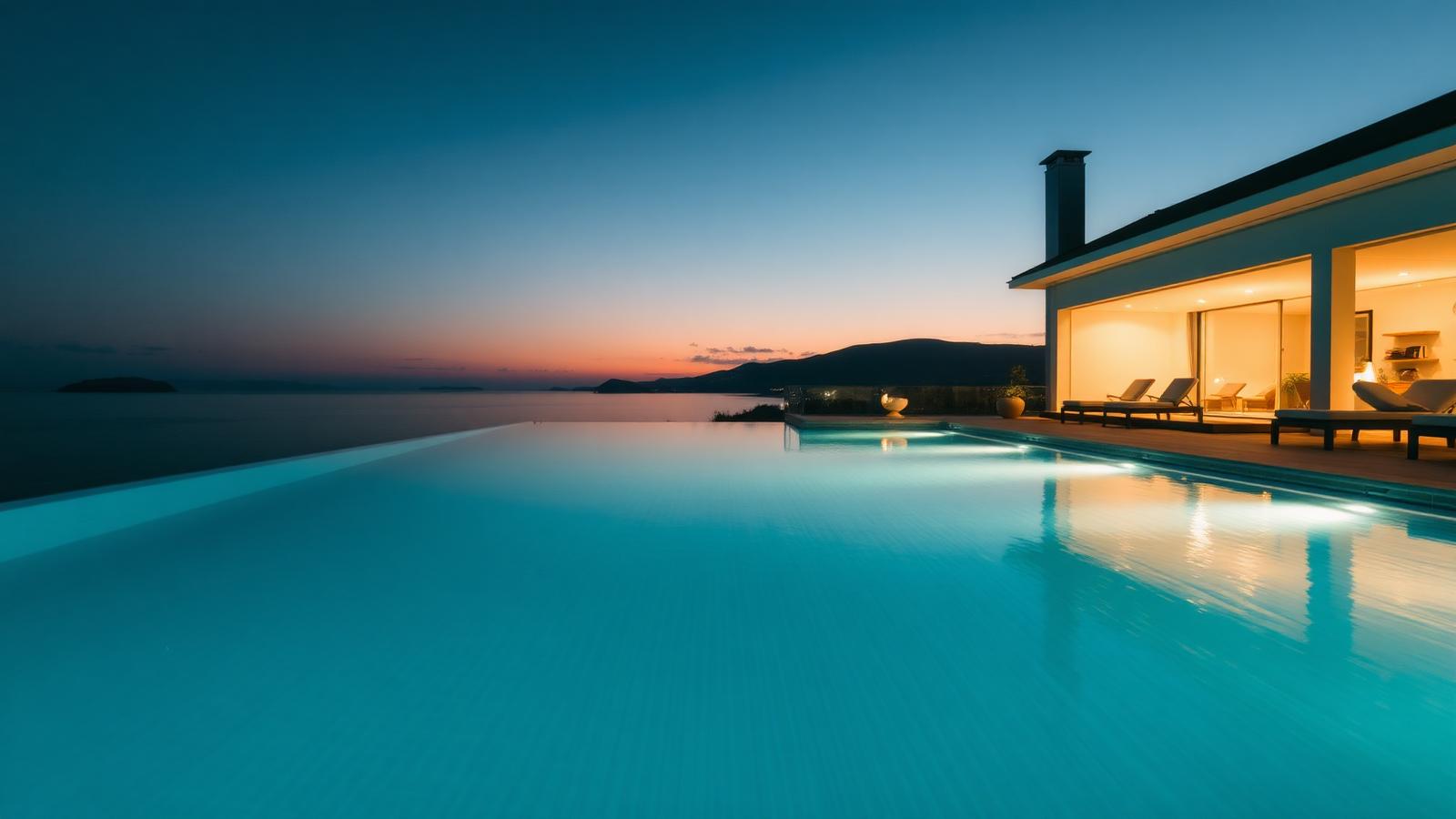 Poolbelysning – LED, färger och design som lyfter poolen
